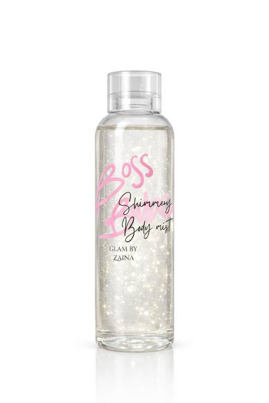Shimmering body oil